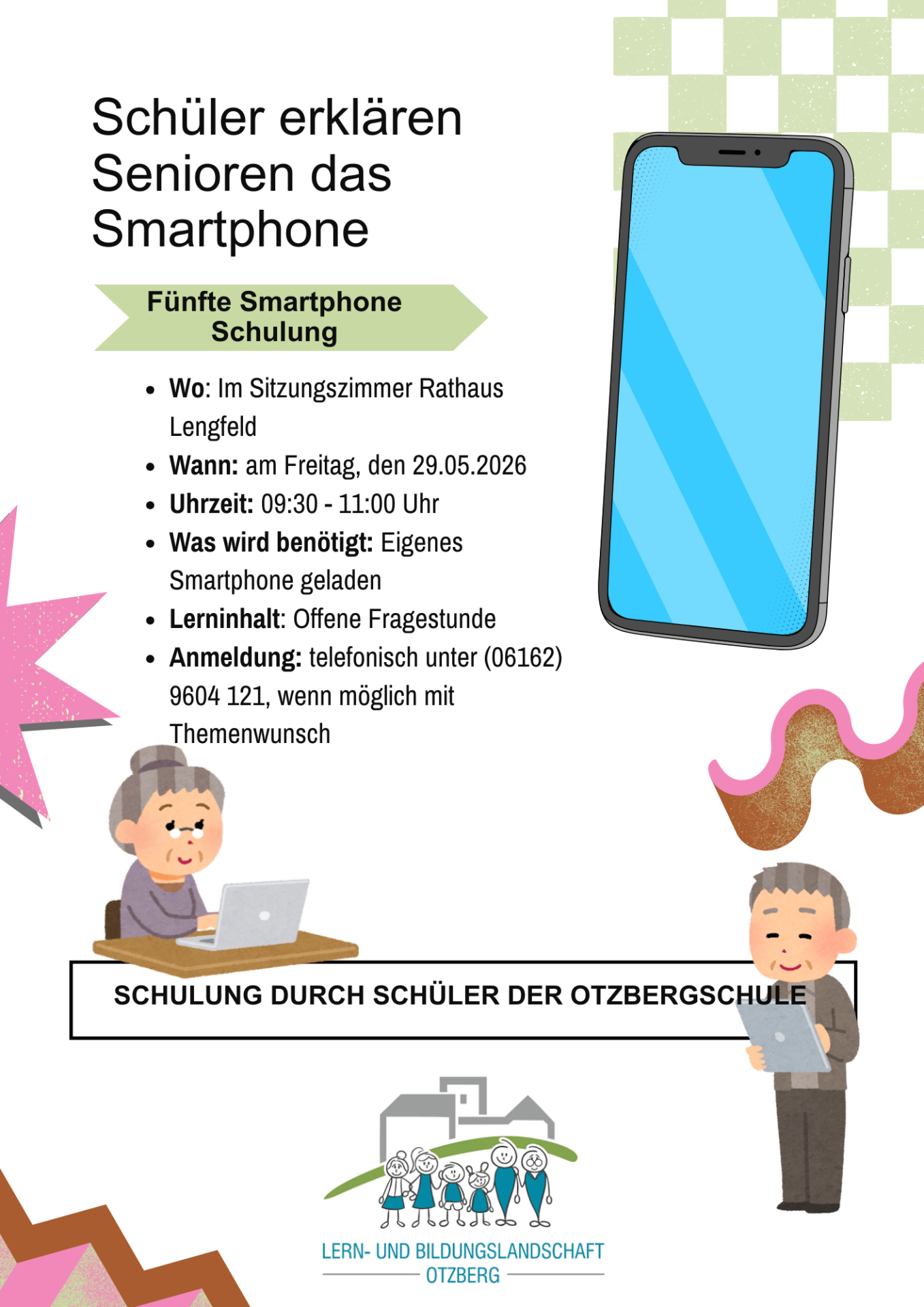Schüler erklären Senioren das smartphone - 1