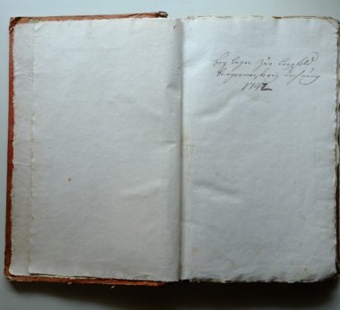 Rechnungsbuch 1742, Seite 1, bey Lagen Zur Lengfeld bürgermeisterey Rechnung 1742